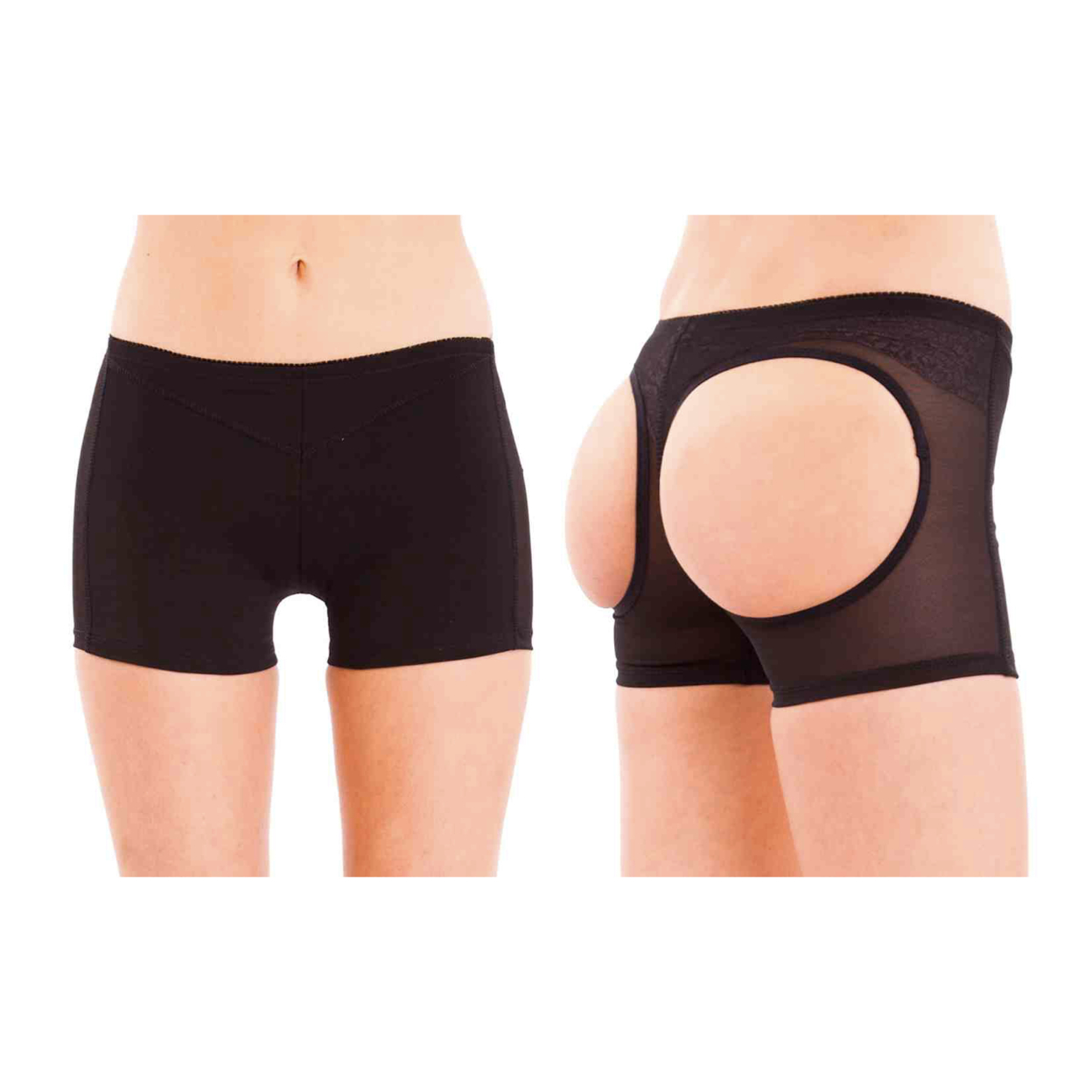 Women's Butt-Lifting And Tummy-Control Brief - Black, M