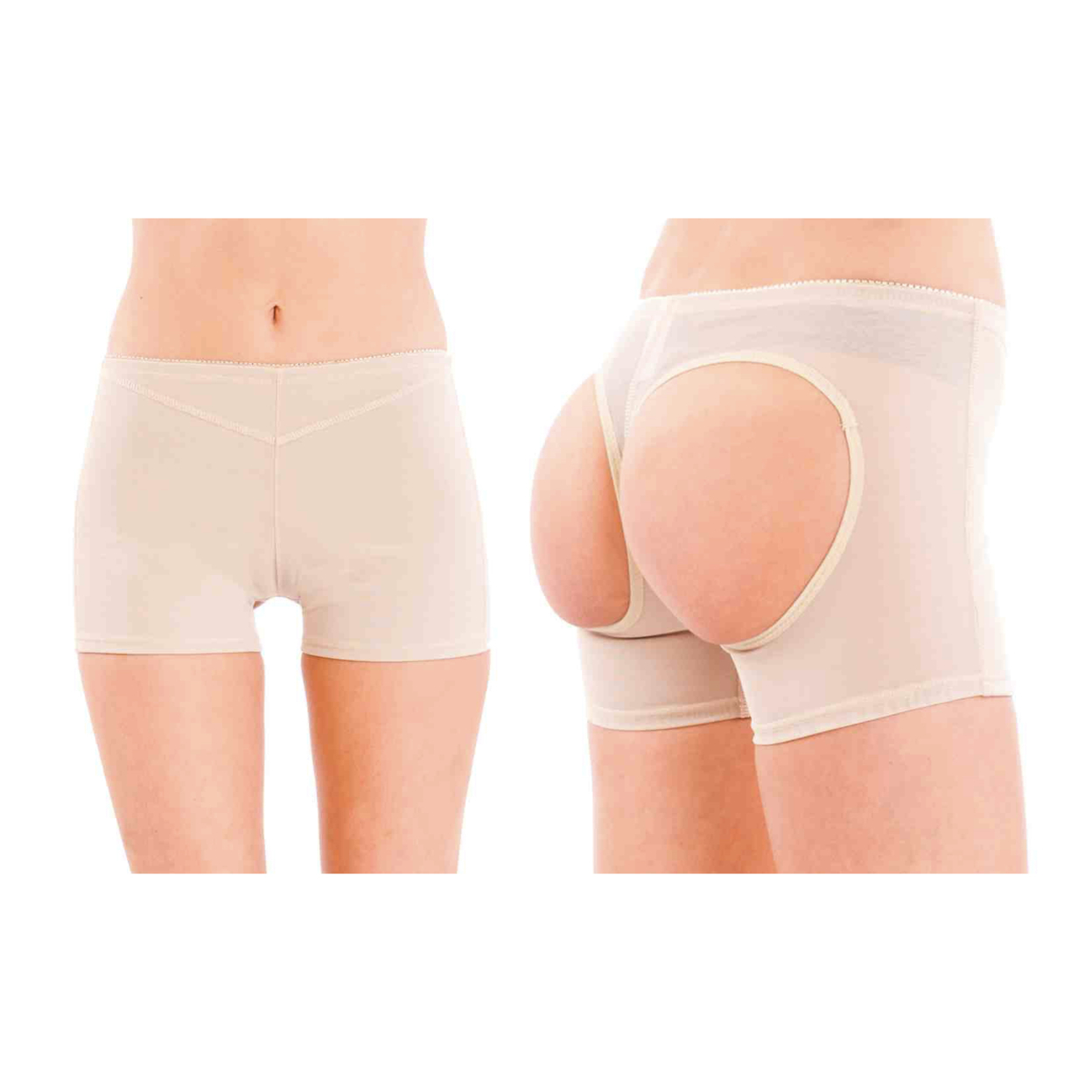 Women's Butt-Lifting And Tummy-Control Brief - Beige, S