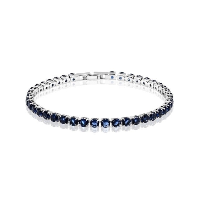 Amazing Luxurious Classic Blue Sapphire Tennis Bracelet