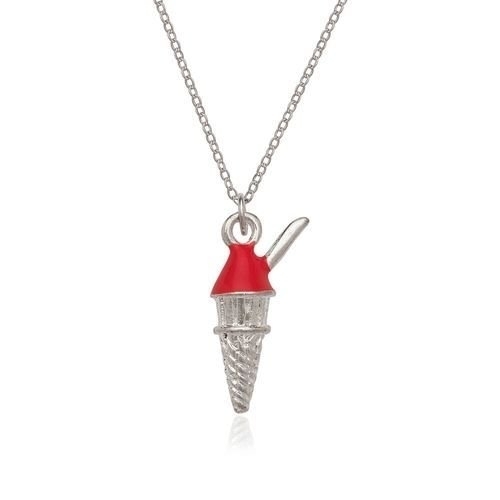 Sterling Silver ICE CREAM Charm And Chain