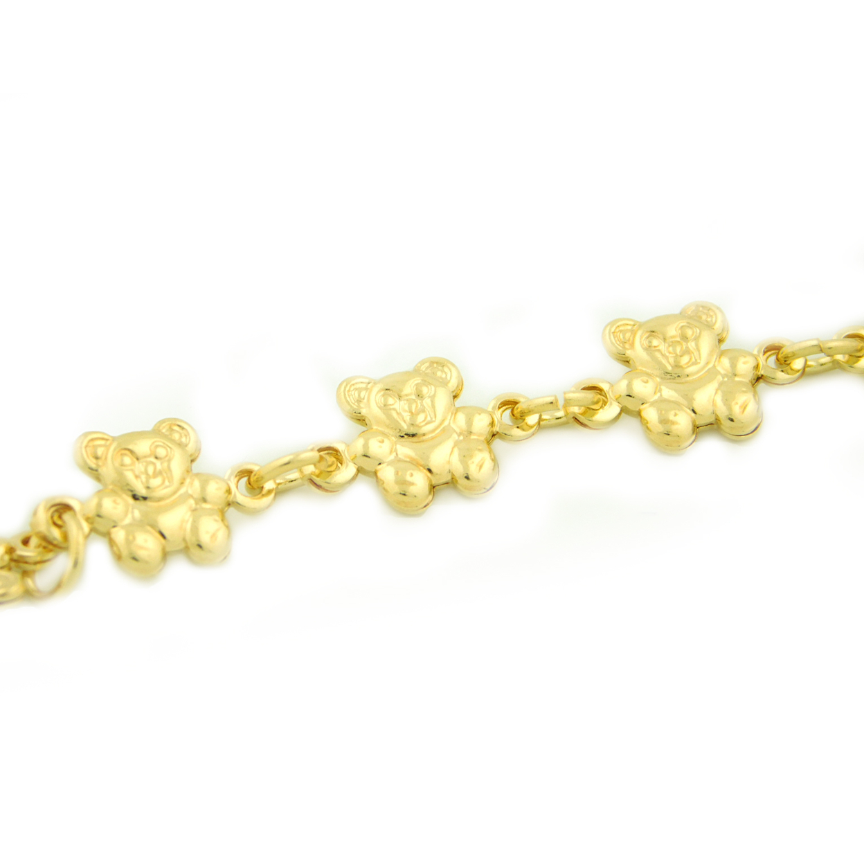 14k Gold Filled Teddy Bracelet 7.5 