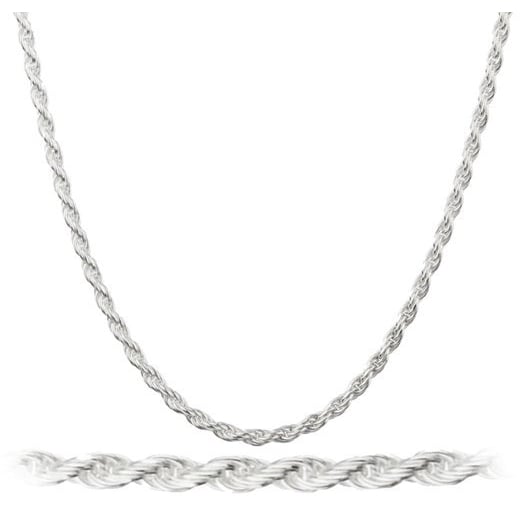 Silver Filled High Polish Finsh 2MM Rope Chain 24