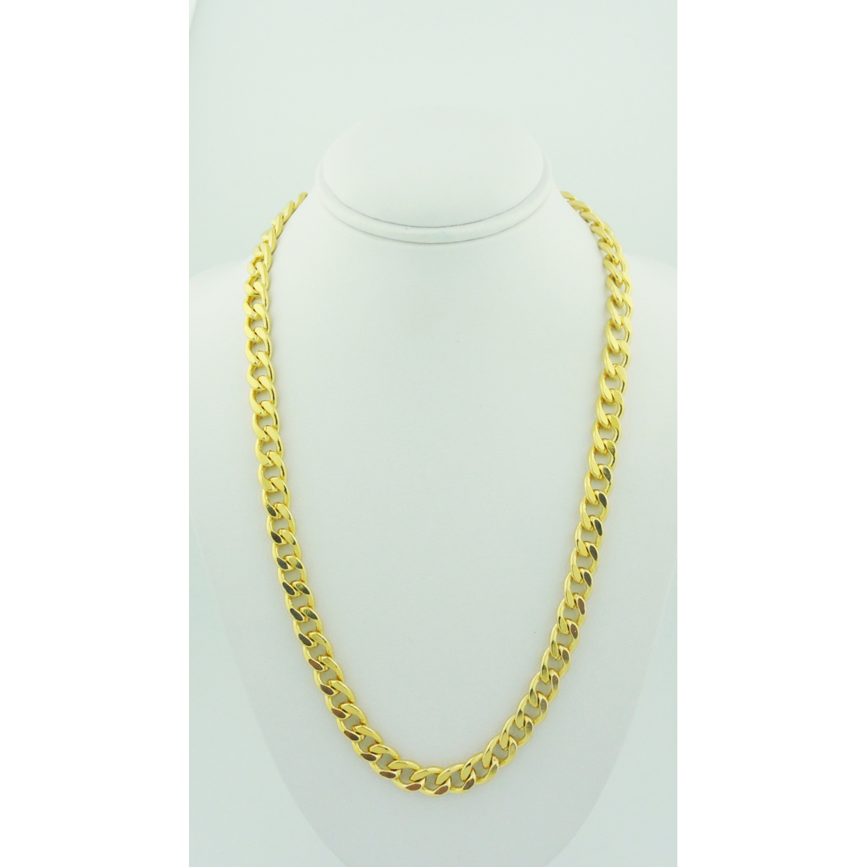 Cuban Curb Link Chain 18K Gold Filled
