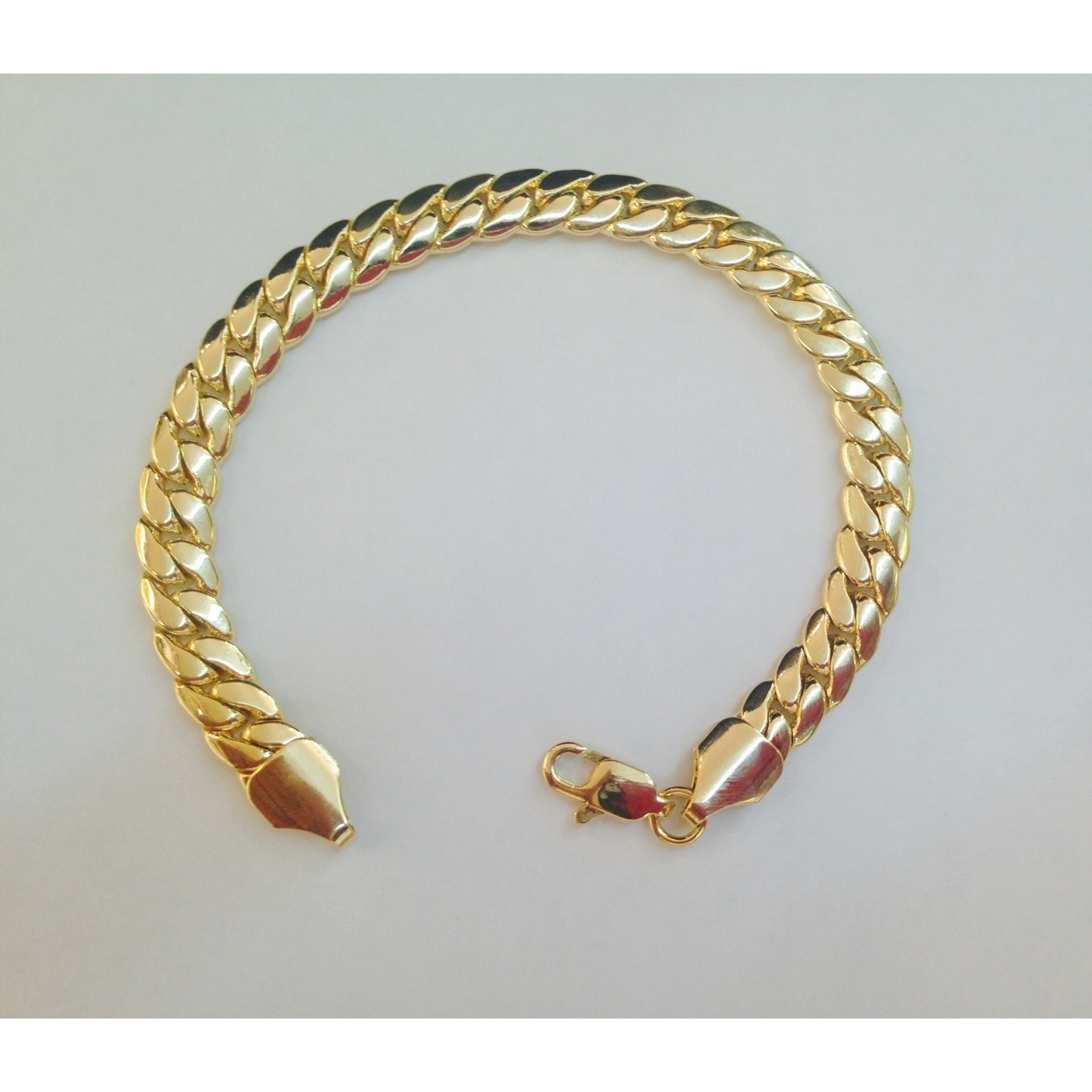 14k Gold Filled Miami Cuban Bracelet 8 Unisex All AGES
