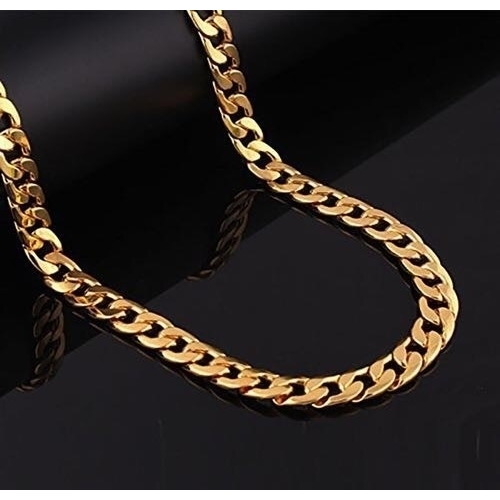 14k Gold Filled Cuban Link Chain 24'' Unsex