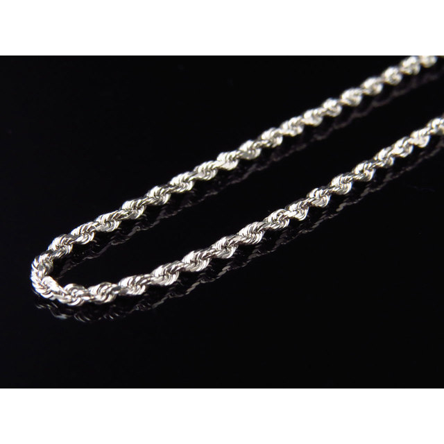 14k White Gold Filled Rope Chain 6MM