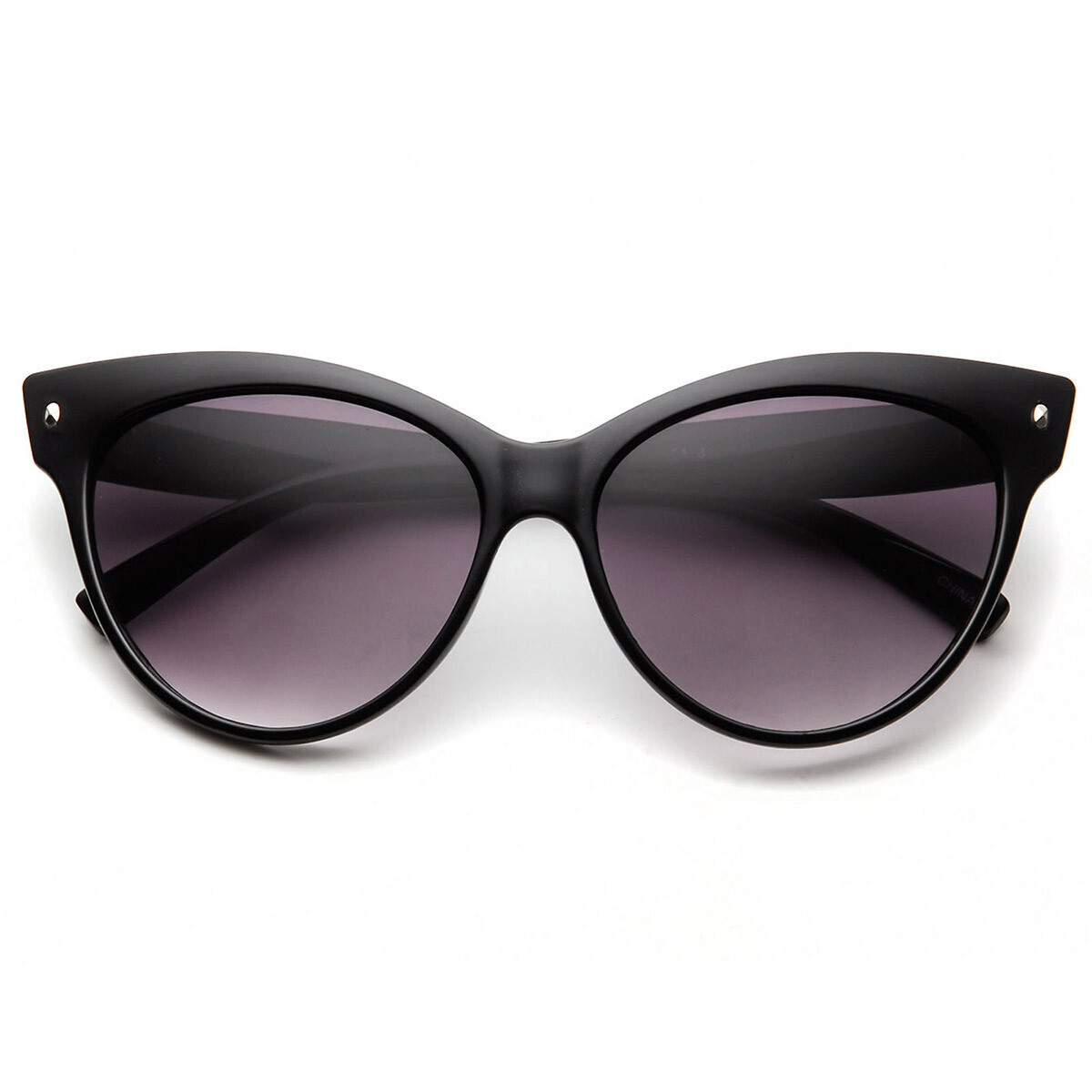 High Pointed Vintage Mod Womens Fashion Cat Eye Sunglasses - 8462 - Matte Black