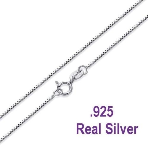 Solid Sterling Silver Box Chain .925 Solid Sterling Silver Chain - 24 Inches