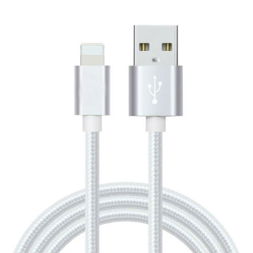 3-Pack: 10-ft. Durable Braided USB Charger Cord Cable For Apple IPhone 6, 7, 8 - White