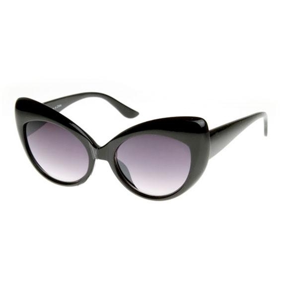 Cat Eye Oversized Black Or Tortoise Vintage Style Women's CatEye Sunglasses