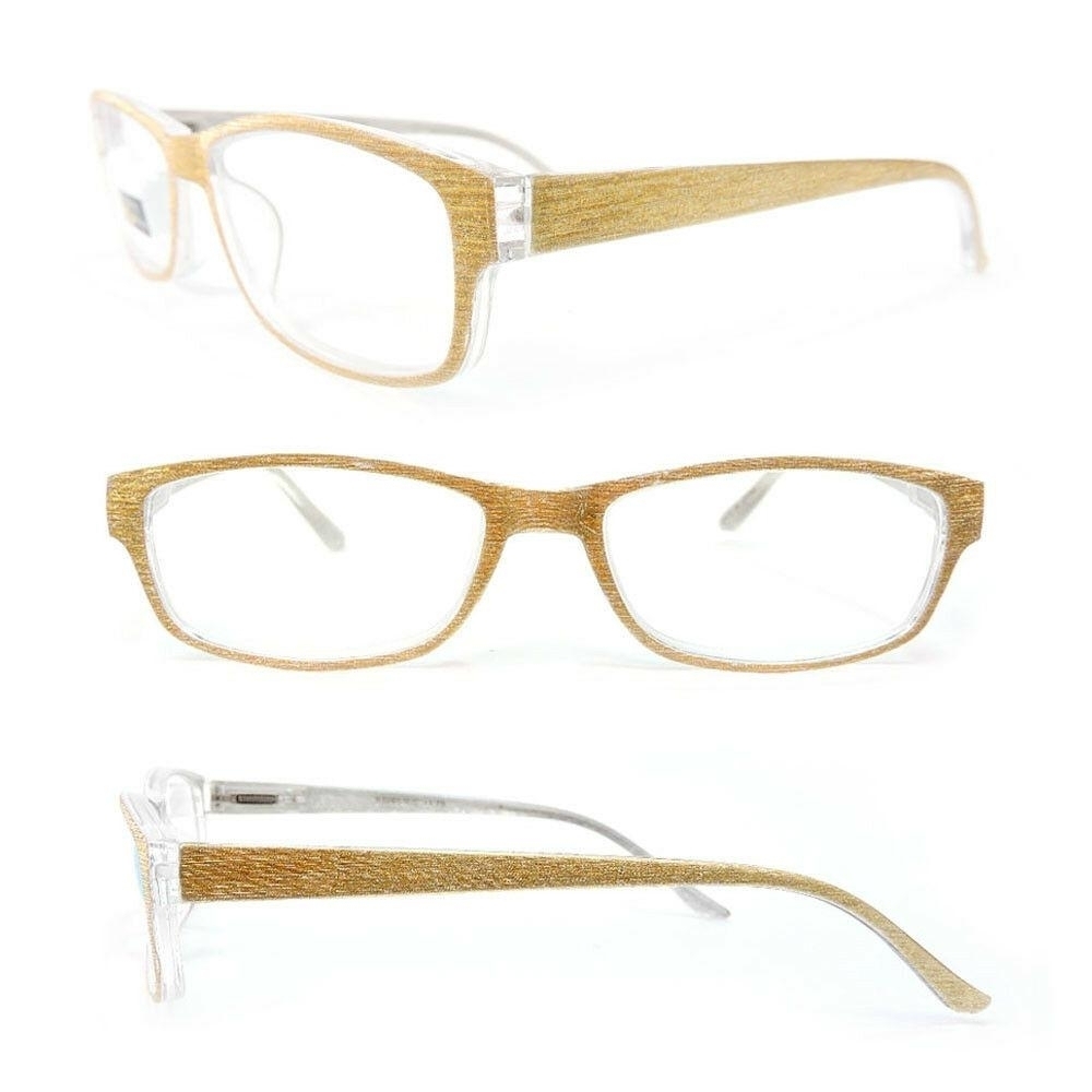 Reading Glasses Glitter Fashion Frame Sparkling Women's Readers + Case - Gold, +2.75