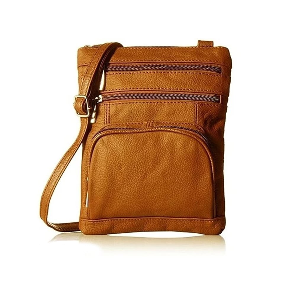 Ultra-Soft Genuine Leather Crossbody Bag Multiple Colors