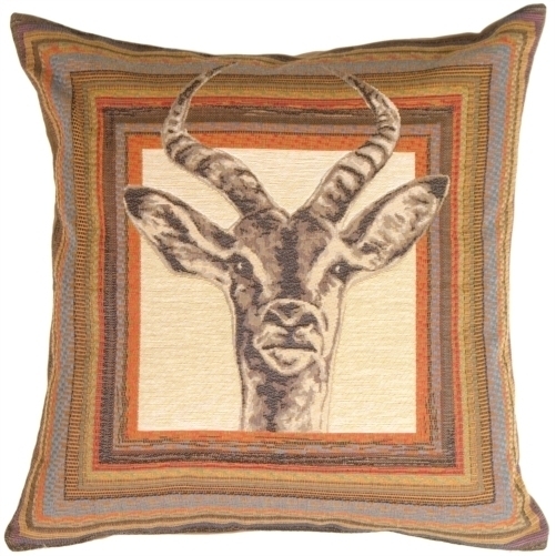 Pillow Decor - Antelope Tapestry Throw Pillow