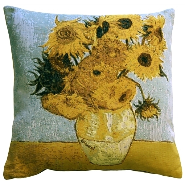 Pillow Decor - Van Gogh Sunflowers 19x19 Throw Pillow