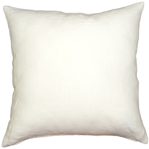 Pillow Decor - Tuscany Linen White 17x17 Throw Pillow
