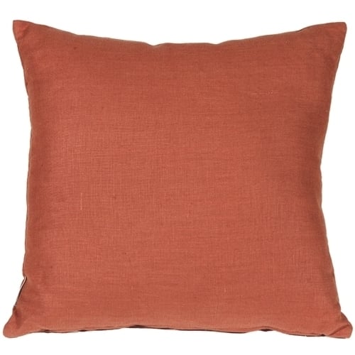 Pillow Decor - Tuscany Linen Sienna 17x17 Throw Pillow