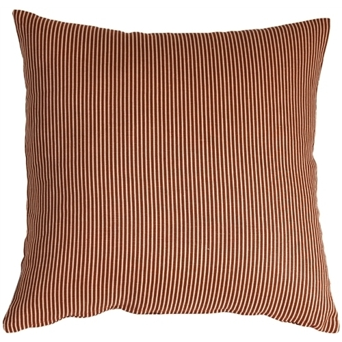 Pillow Decor - Ticking Stripe Sienna 18x18 Throw Pillow