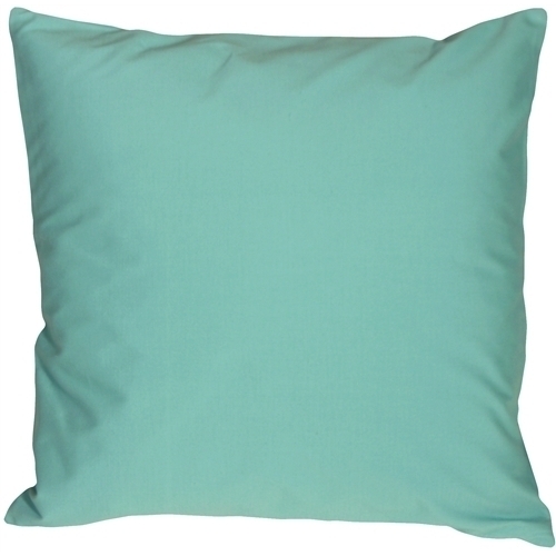 Pillow Decor - Caravan Cotton Turquoise 20x20 Throw Pillow