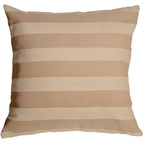 Pillow Decor - Brackendale Stripes Cream Throw Pillow