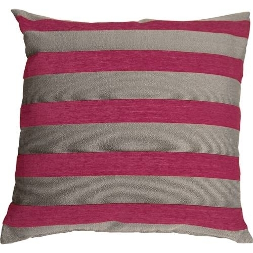 Pillow Decor - Brackendale Stripes Pink Throw Pillow