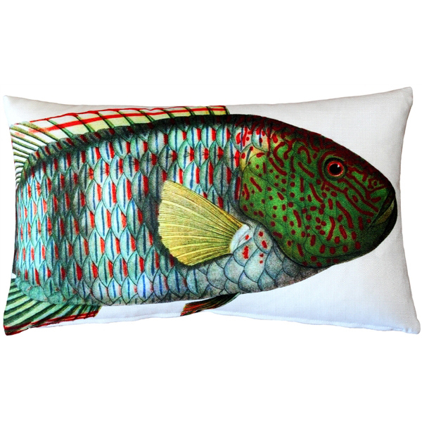 Pillow Decor - Maori Wrasse Fish Pillow 12x19
