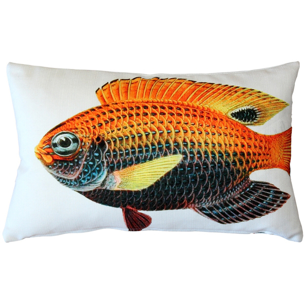 Pillow Decor - Princess Damselfish Fish Pillow 12x19