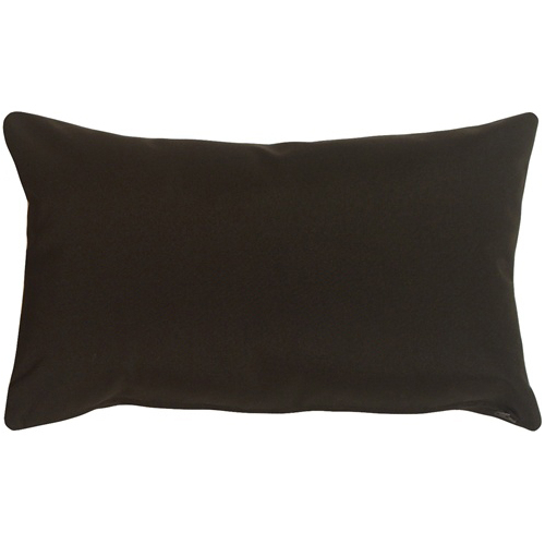 Pillow Decor - Sunbrella Black 12x19 Outdoor Pillow