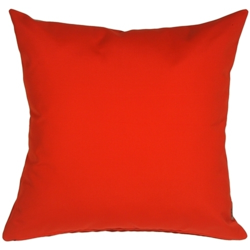 Pillow Decor - Sunbrella Logo Red 20x20 Outdoor Pillow