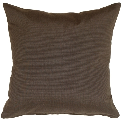 Pillow Decor - Sunbrella Coal Black 20x20 Outdoor Pillow