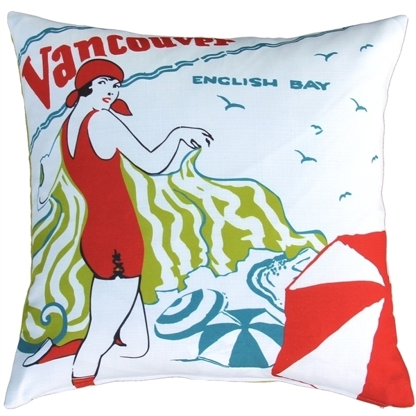 Pillow Decor - English Bay Bather Outdoor Throw Pillow