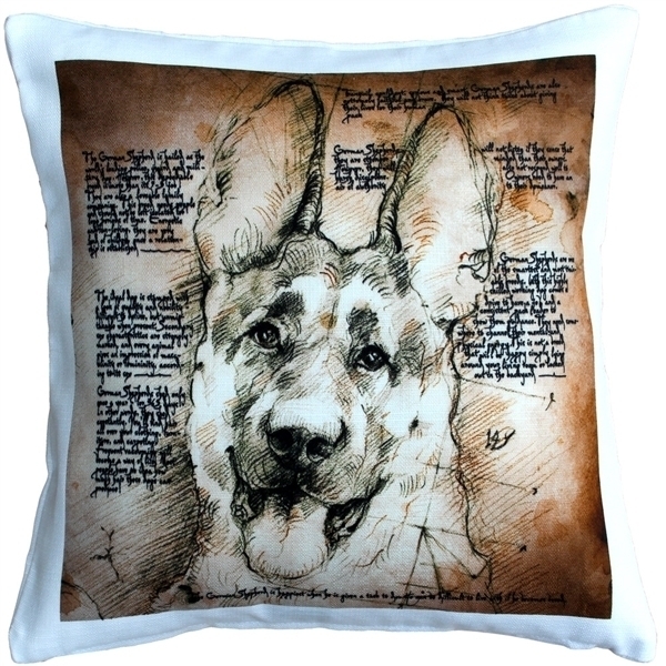 Pillow Decor - German Shepherd Dog Pillow 17x17
