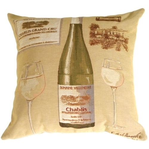 Pillow Decor - Fabrice De Villeneuve White Wine Pillow