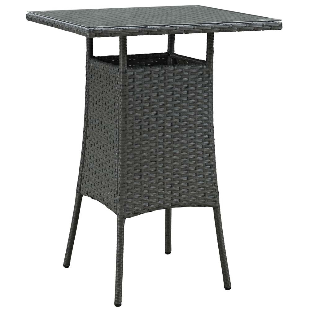 Chocolate Sojourn Small Outdoor Patio Bar Table