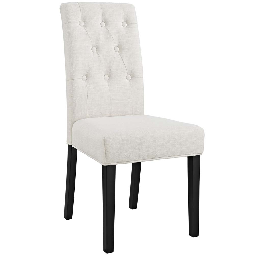 Beige Confer Dining Fabric Side Chair