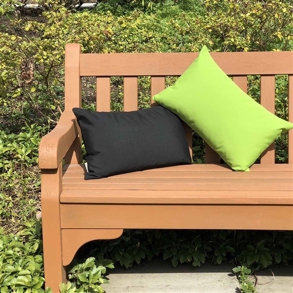 Pillow Decor - Sunbrella Macaw Green 12x19 Outdoor Pillow
