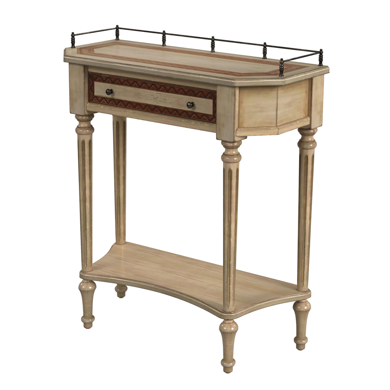 Butler Antique Beige Charleston One Drawer Console Table