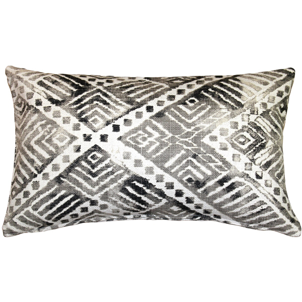 Pillow Decor - Tangga Gray Throw Pillow 12X20