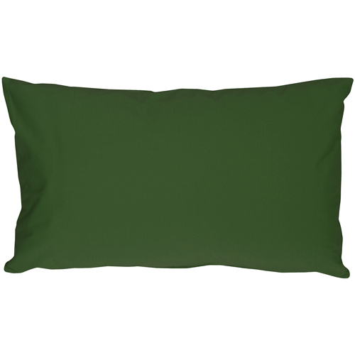 Pillow Decor - Caravan Cotton Forest Green 9x18 Throw Pillow