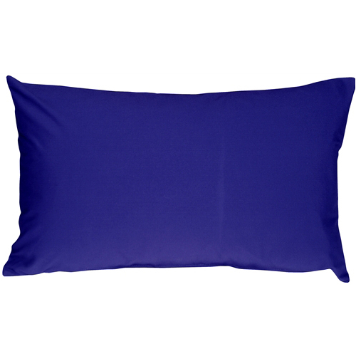 Pillow Decor - Caravan Cotton Royal Blue 12x19 Throw Pillow