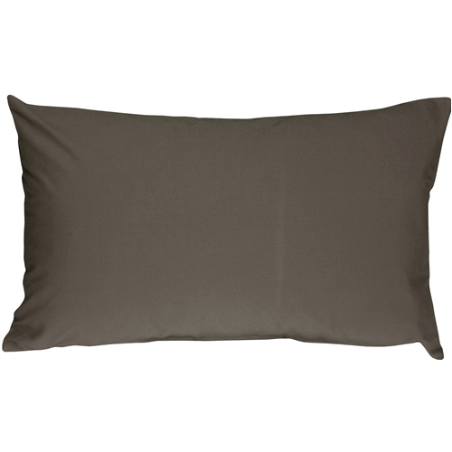 Pillow Decor - Caravan Cotton Dark Gray 12x19 Throw Pillow