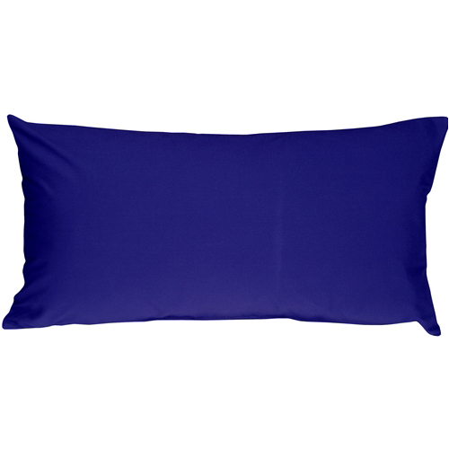 Pillow Decor - Caravan Cotton Royal Blue 9x18 Throw Pillow