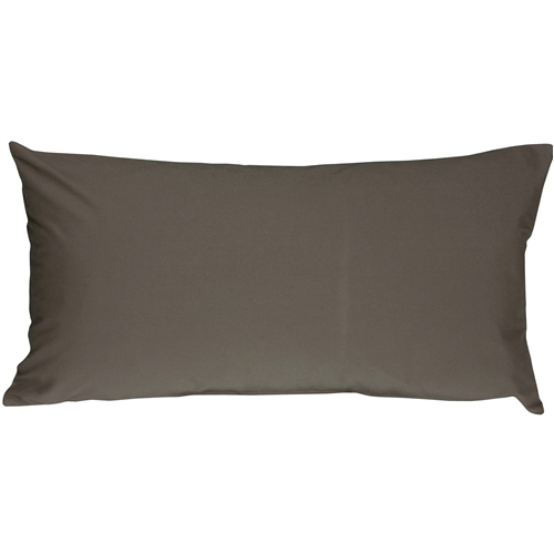 Pillow Decor - Caravan Cotton Dark Gray 9x18 Throw Pillow