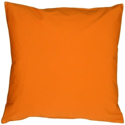 Pillow Decor - Caravan Cotton Orange 16x16 Throw Pillow
