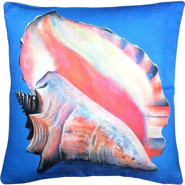 Pillow Decor - Captiva Queen Conch Throw Pillow 20x20