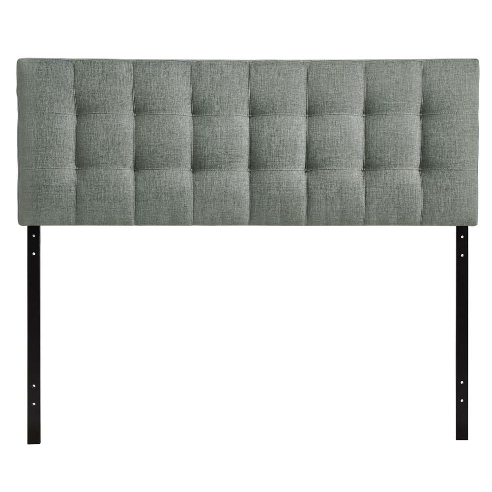 Gray Lily Queen Fabric Headboard