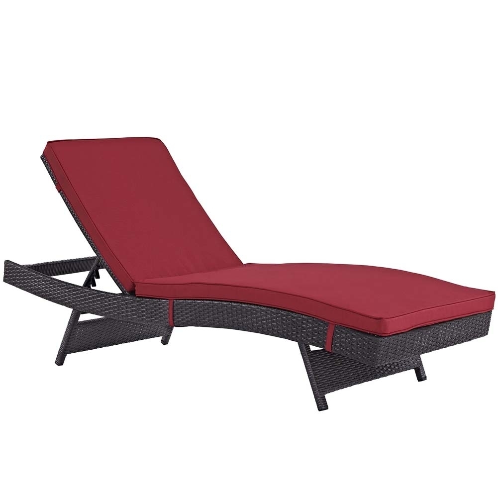 Red Convene Outdoor Patio Chaise