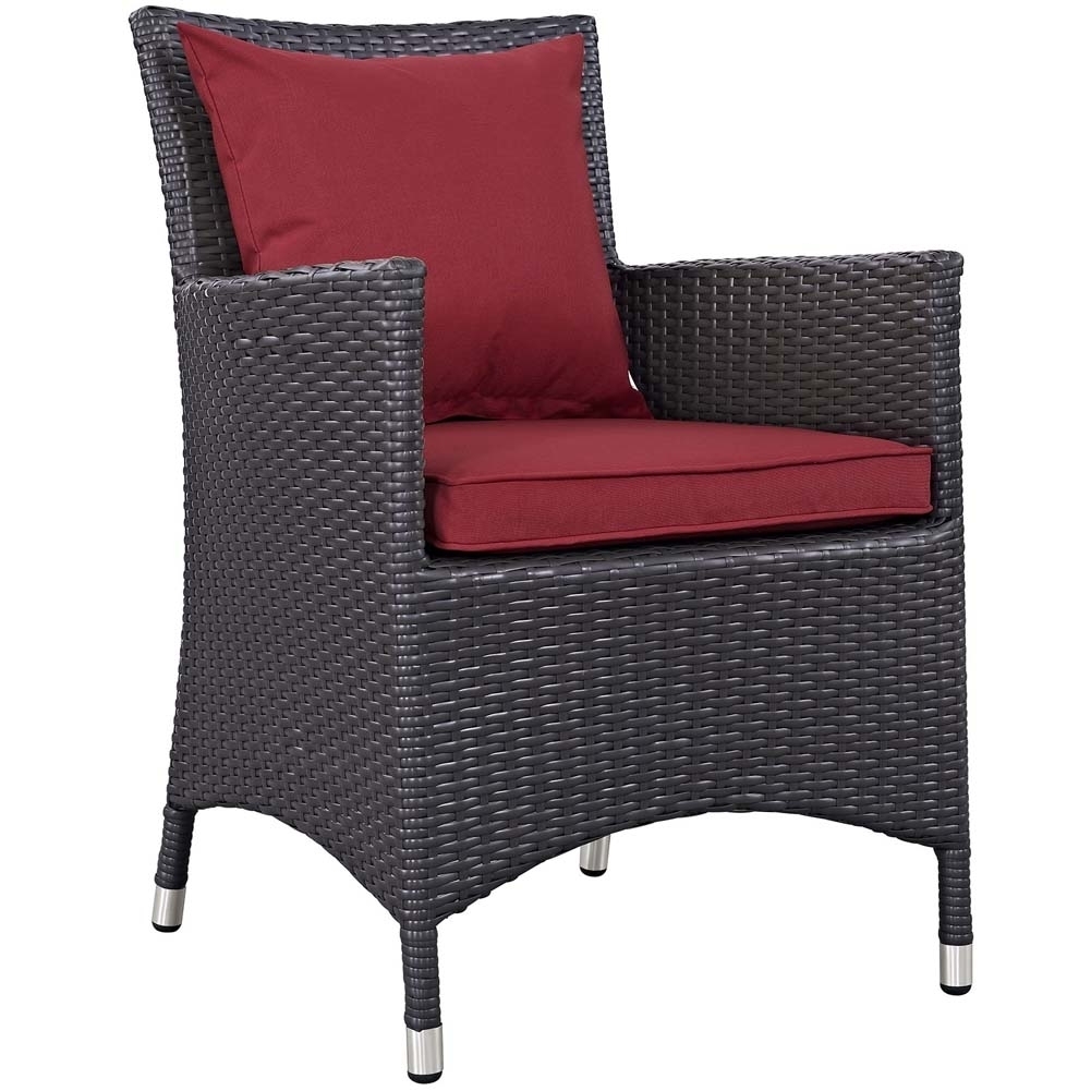 Red Convene Dining Outdoor Patio Armchair