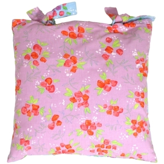Pillow Decor - Aqua Lavender Floral Delight Throw Pillow