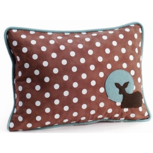 Pillow Decor - Fawn Polka Dot Decorative Throw Pillow