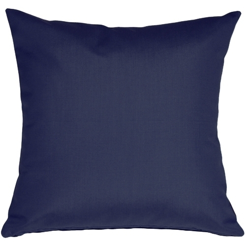 Pillow Decor - Sunbrella Navy Blue 20x20 Outdoor Pillow